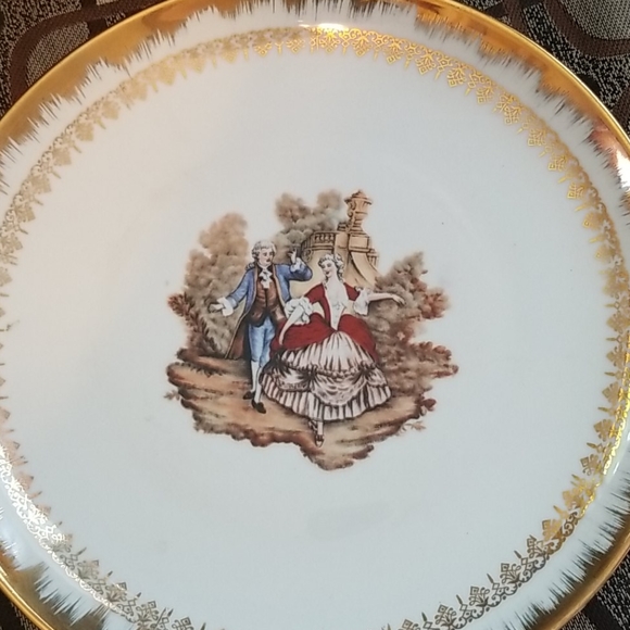 Vintage Bavarian Lord & Lady Plate - Picture 1 of 7